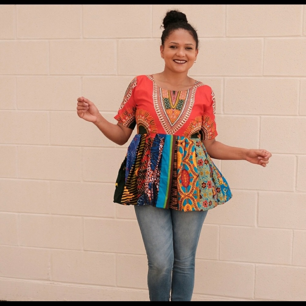 African clothing for women Ankara  Danshiki top